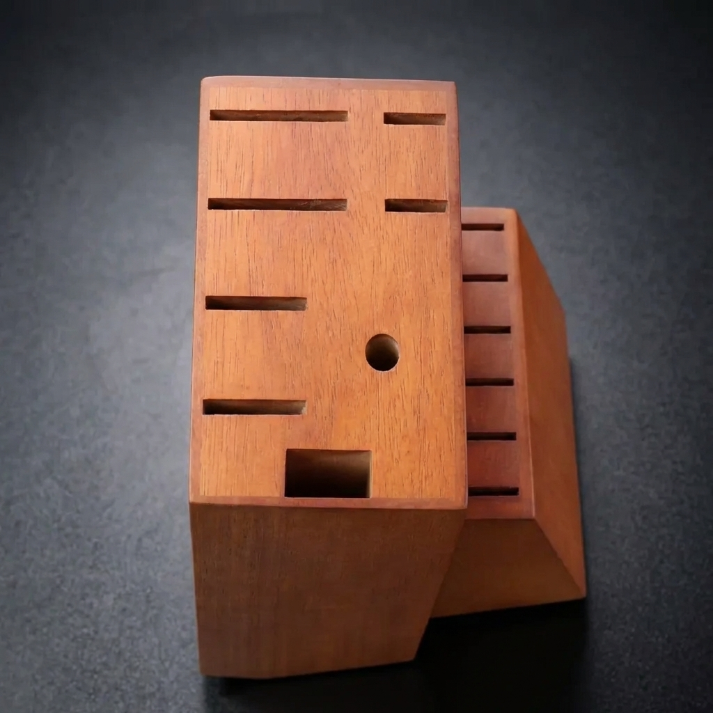 Imperiální blok na nože – bukové tvrdé dřevo, 14 slotů