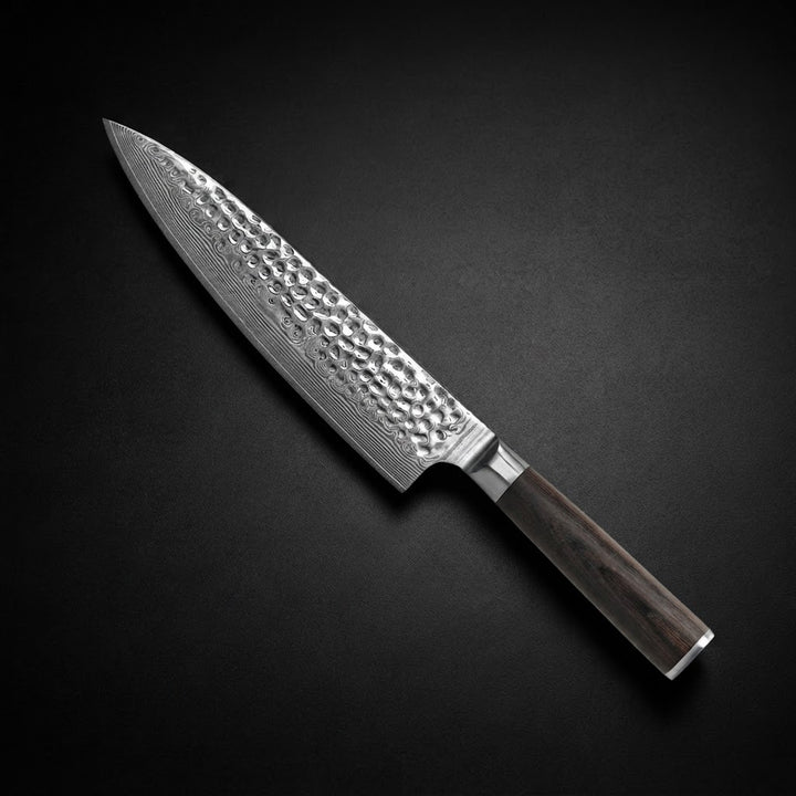 Kuchařský nůž Hammered Damascus BR 20 cm – precizní zpracování pro každou kuchyni
