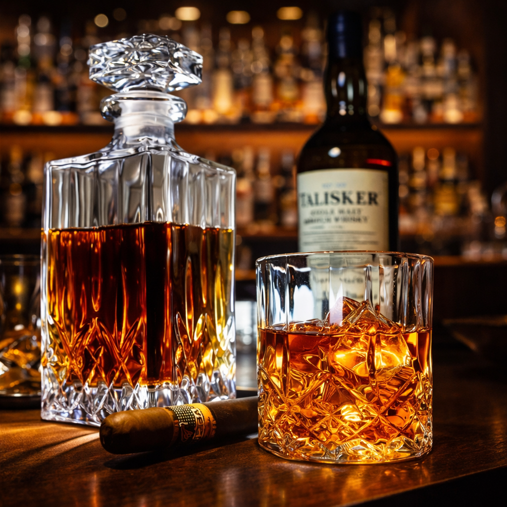 Whisky - Sada láhve a sklenic