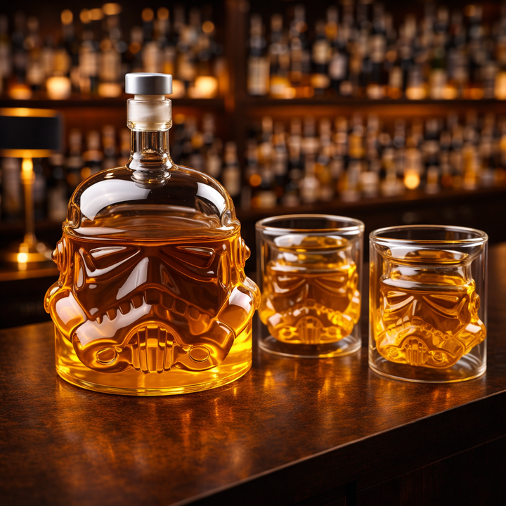 Whisky da Casa - Sada lahve a sklenic