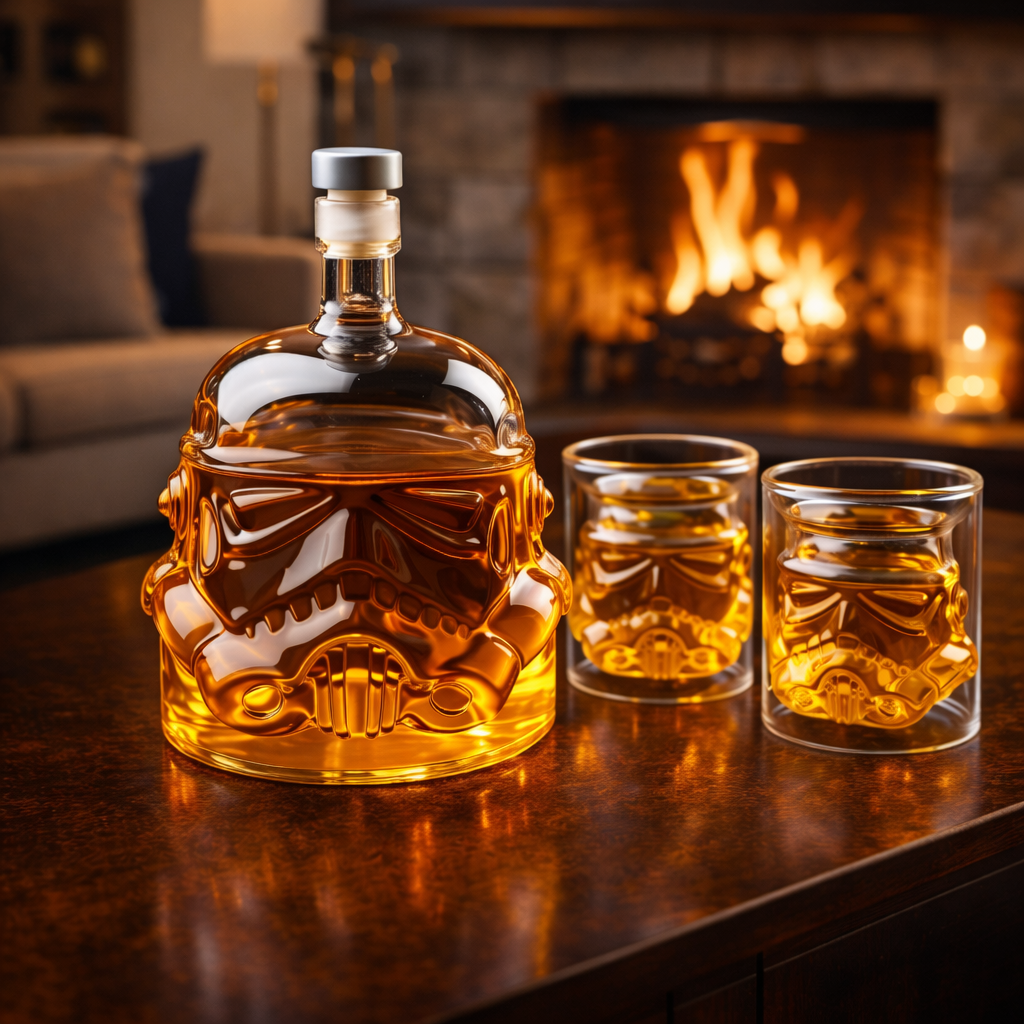 Whisky da Casa - Sada lahve a sklenic