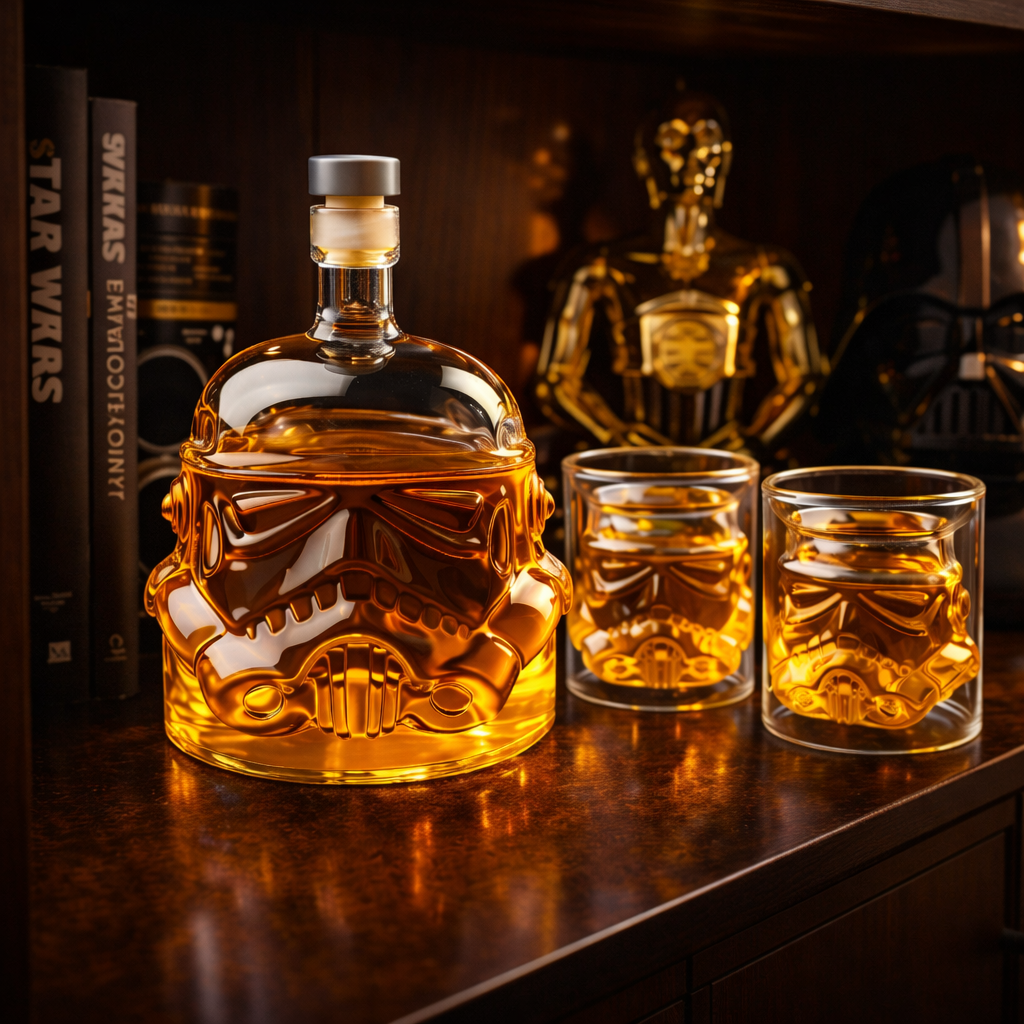 Whisky da Casa - Sada lahve a sklenic