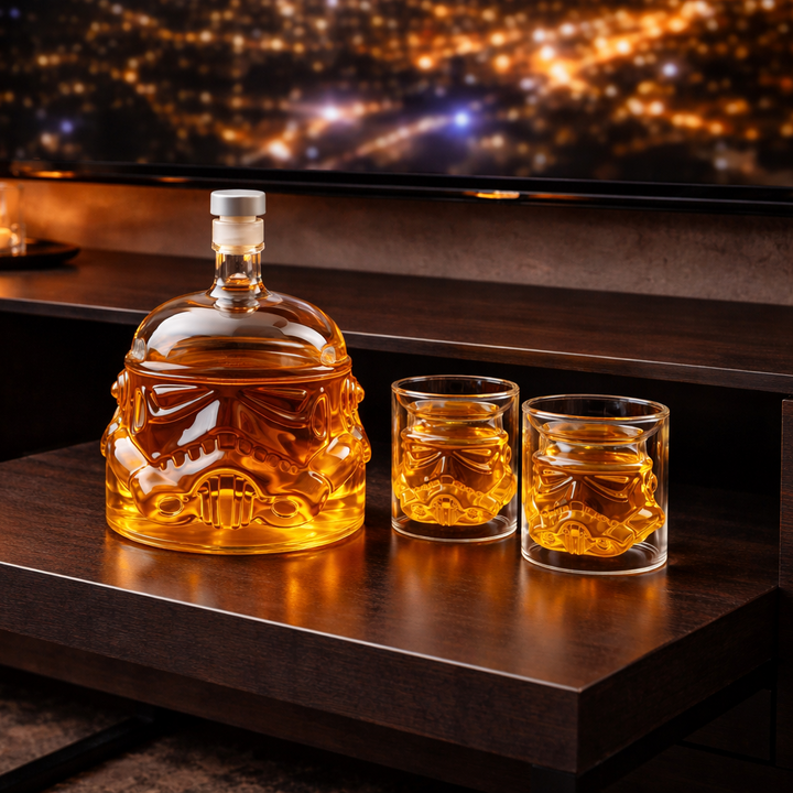 Whisky da Casa - Sada lahve a sklenic