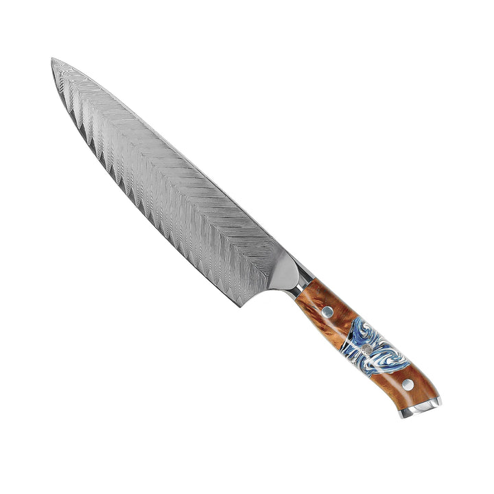 Kuchařský nůž Eclipse Series Damascus 20 cm – dokonalost v každém detailu