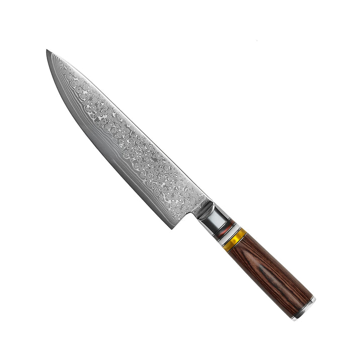 Kuchařský nůž Micarta Jewels Damascus 20 cm – jedinečný doplněk každé kuchyně