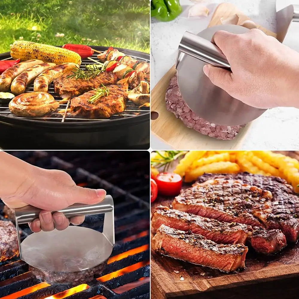 Tvarovač na hamburgery z prémiové nerezové oceli