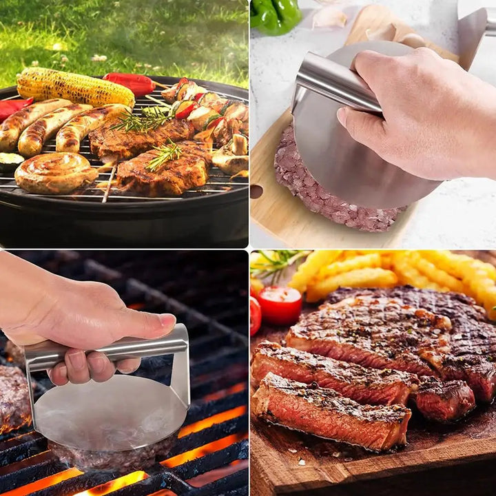 Tvarovač na hamburgery z prémiové nerezové oceli