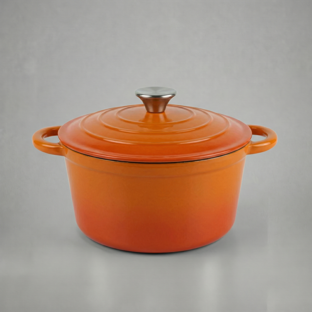 Smaltovaný litinový hrnec typu cocotte