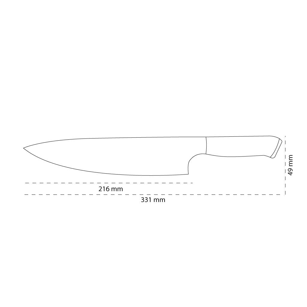 Kuchařský nůž Eclipse Series Damascus 20 cm – dokonalost v každém detailu