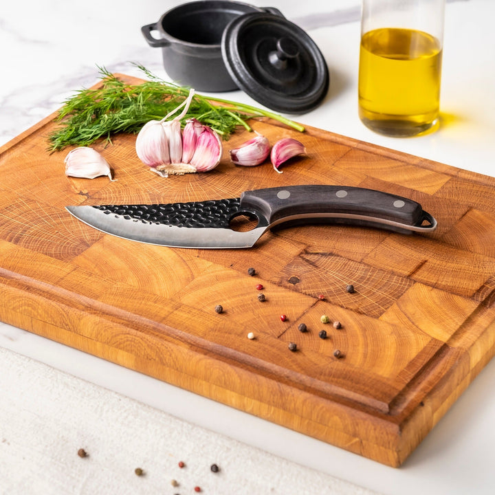 Kuchařský nůž Gladiator s pouzdrem 20 cm – černá edice
