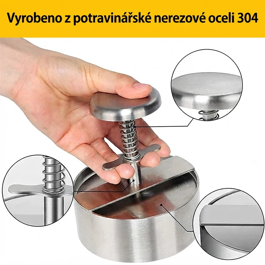 Lis na hamburgery z prémiové nerezové oceli