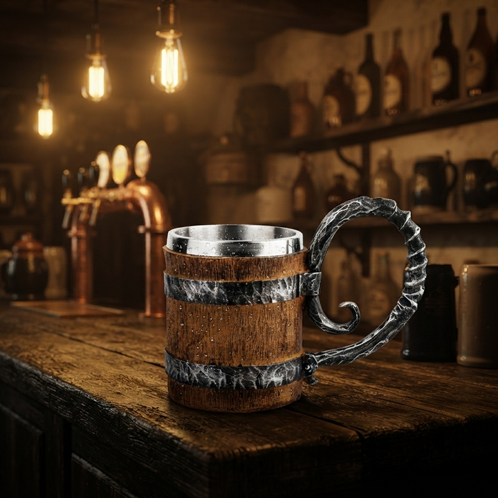 Korbílek Viking Dřevěný