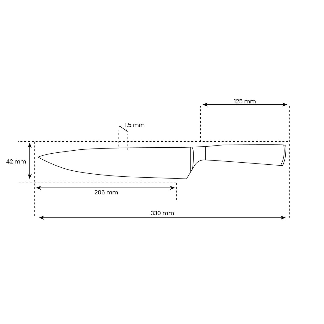 Kuchařský nůž s precizní čepelí 20,5 cm