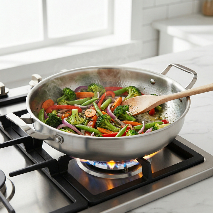 Titanová pánev s dvěma držadly