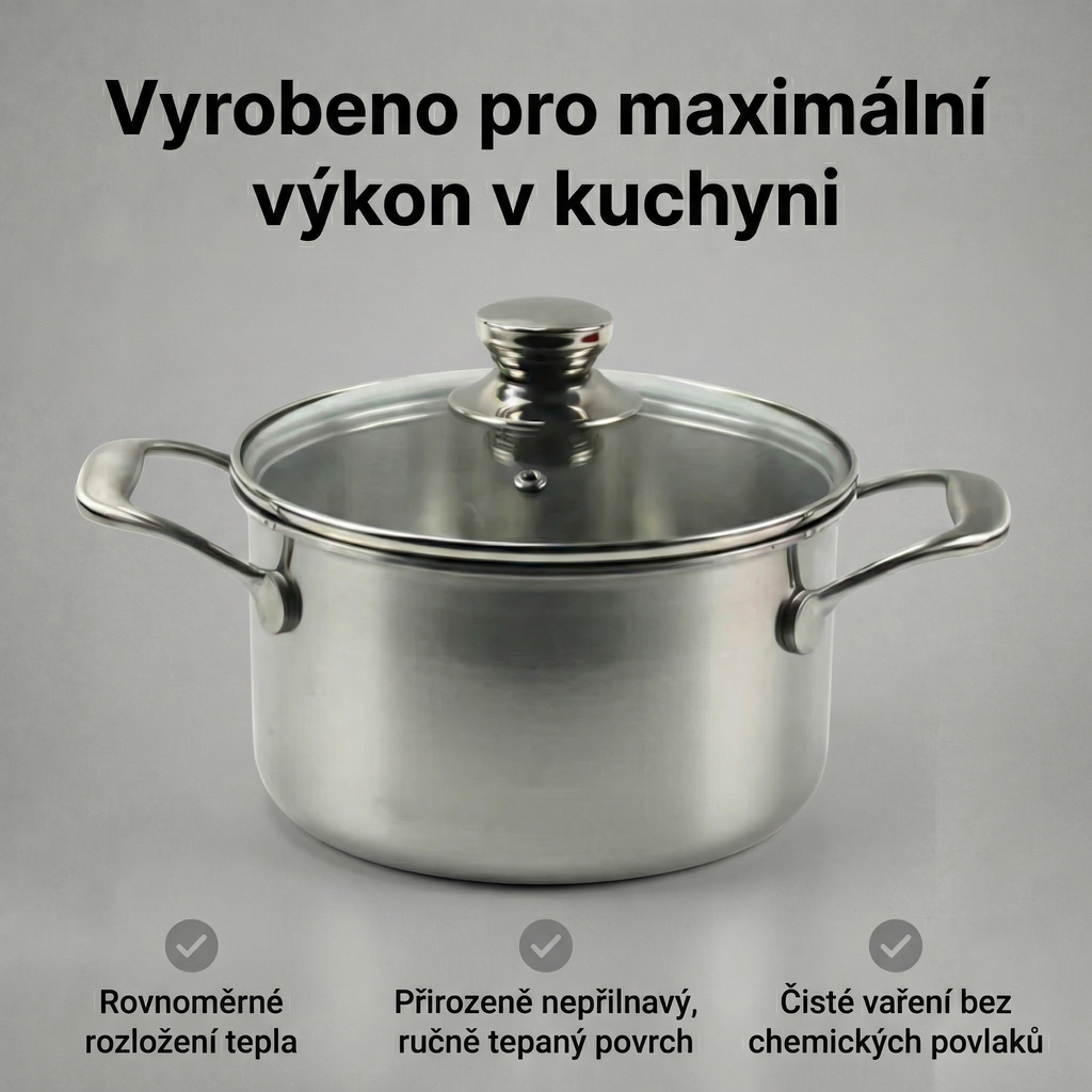 Titanový hrnec s poklicí